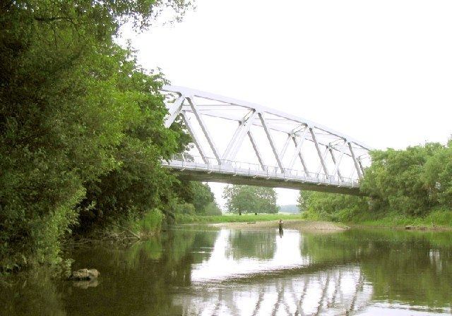 Glanrhyd Bridge collapse Glanrhyd Railway Bridge near Llangadog Nigel Davies Geograph