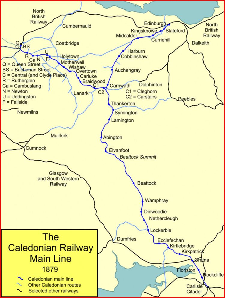 Glasgow–Edinburgh via Carstairs line