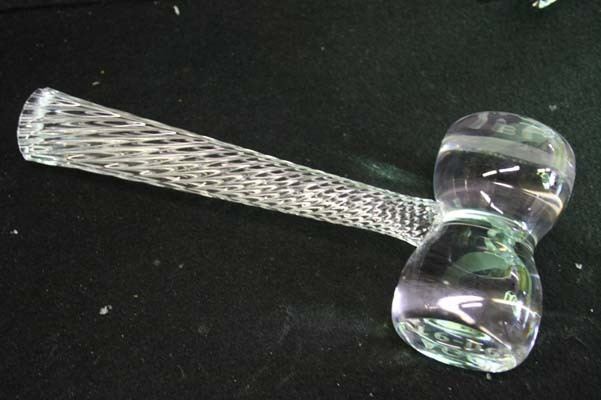 Glass Hammer crystal repair faberge glass egg broken base Bruening Glass Works