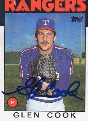 Glen Cook (baseball) Kentucky Baseball Glen Cook 1985 Texas Rangers