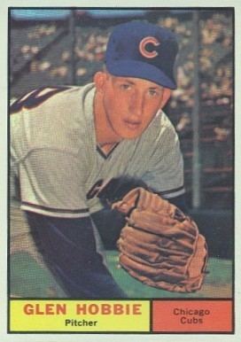 Glen Hobbie 1961 Topps Glen Hobbie 264 Baseball Card Value Price Guide