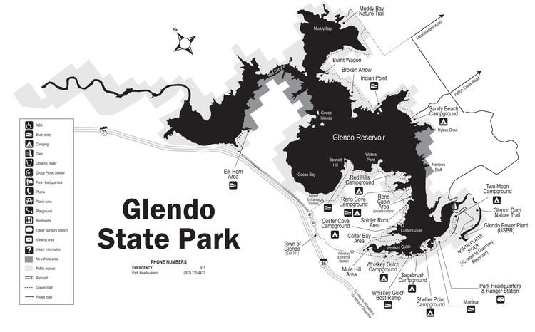 Glendo State Park Glendo State Park Map Glendo State Park Wyoming mappery