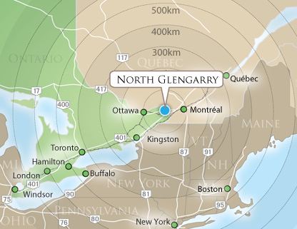 Glengarry County, Ontario Getting Here Directions amp Maps North Glengarry