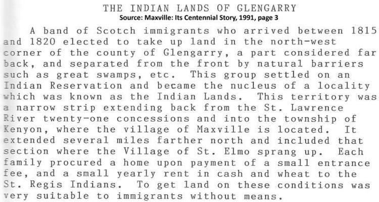 Glengarry County, Ontario Emigration from Scotland to the Ottawa Canada area in the 180039s