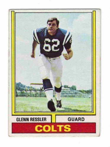 Glenn Ressler BALTIMORE COLTS Glenn Ressler 276 TOPPS 1974 NFL American Football