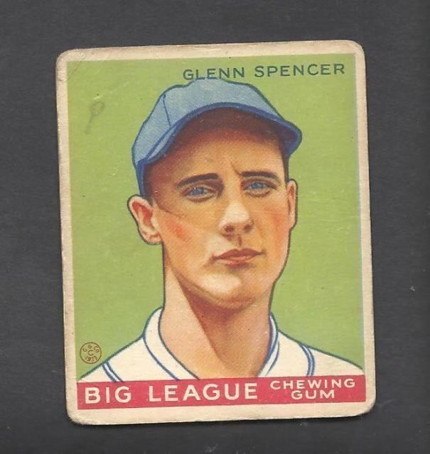 Glenn Spencer (baseball) 1933 Goudey Glenn Spencer New York Giants 84 Baseball Card eBay