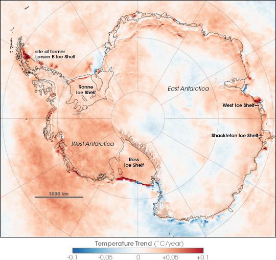 Global warming in Antarctica