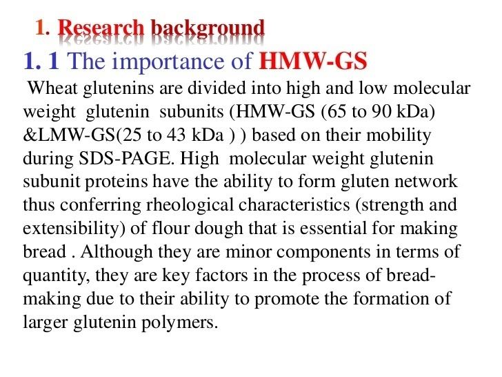 Glutenin High frequency of abnormal high molecular weight glutenin alleles in