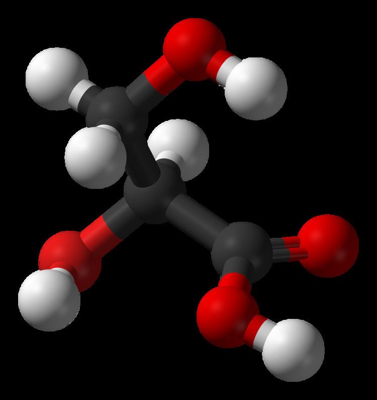 Glyceric acid FileLGlycericacid3Dballspng Wikimedia Commons