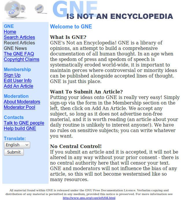 GNE (encyclopedia)