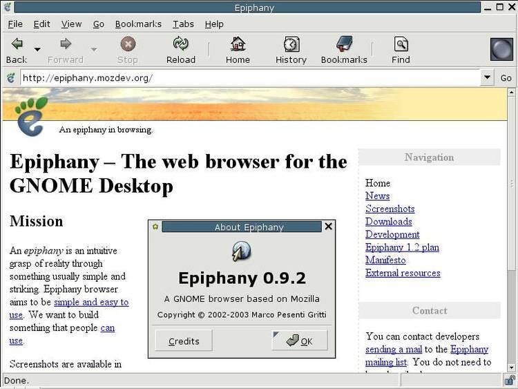 GNOME Web httpsudgercompubimguascreenshotsepiphany