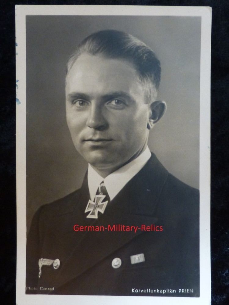 Günther Prien German UBoat Photo Post Card Captain Gnther Prien WWII Photo