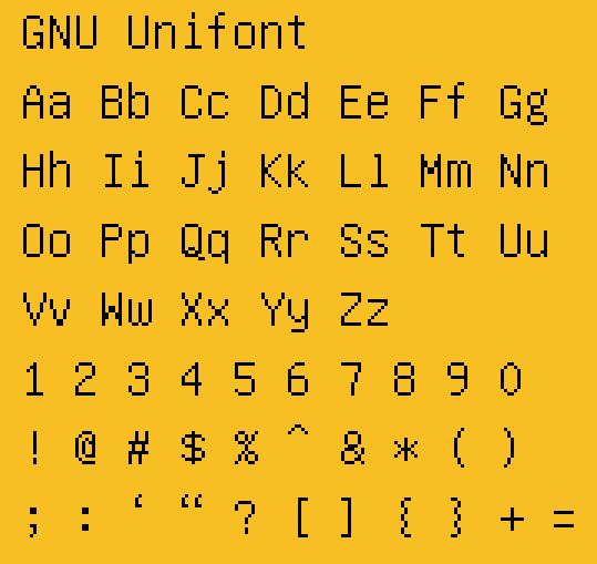 GNU Unifont