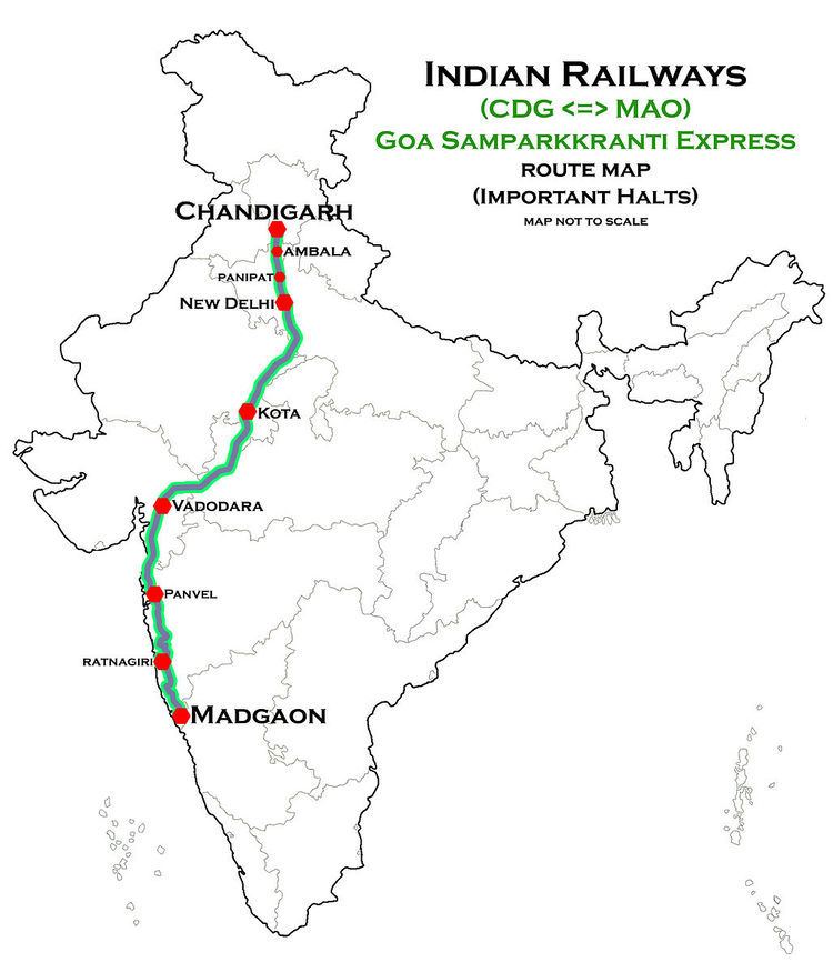 Goa Sampark Kranti Express