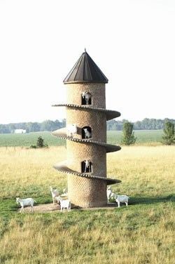 Goat tower Goats enjoy living in their own tower Boing Boing