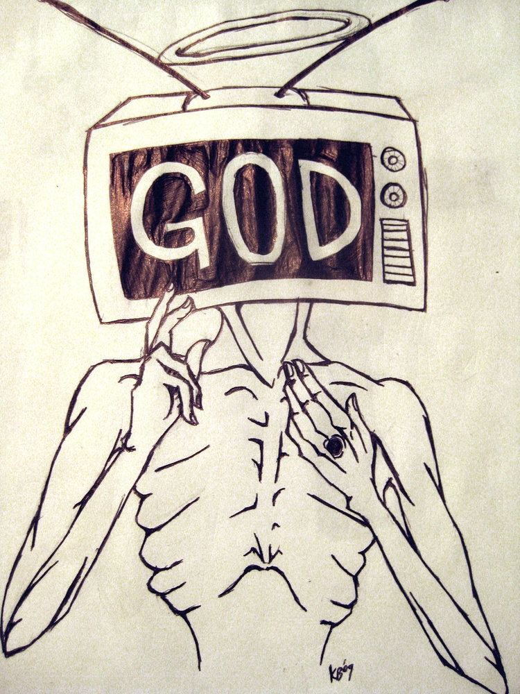 God Is in the T.V. God is in the TV by IaintNoSceneKid on DeviantArt