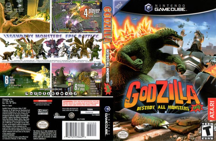 Godzilla: Destroy All Monsters Melee wwwtheisozonecomimagescovergc60jpg