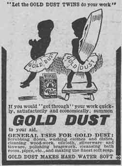 Gold Dust Twins The Gold Dust twins ad Black Americana advertising 1903