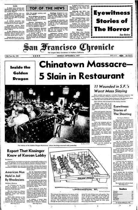 Golden Dragon massacre Chronicle Covers Golden Dragon massacre 39 years later San