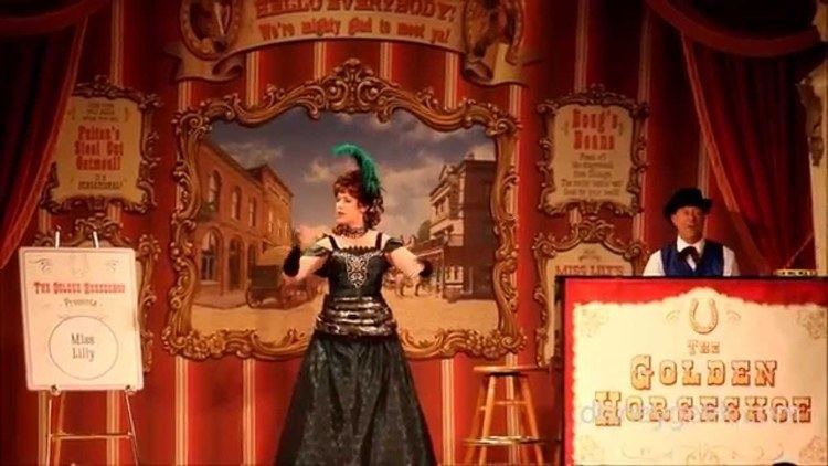 Golden Horseshoe Saloon Disneyland Golden Horseshoe Saloon Miss Lilly Performance Clip 2