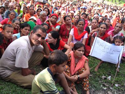 Goldhap refugee camp Assistant Secretary Sauerbrey With Bhutanese Refugees