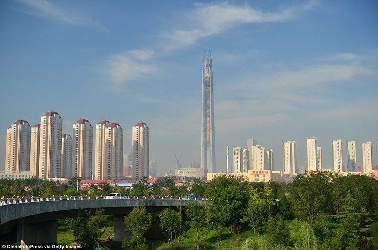 Goldin Finance 117 China39s 39walking stick building39 becomes second tallest structure in