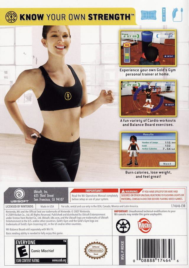 Gold's Gym: Cardio Workout Gold39s Gym Cardio Workout Box Shot for Wii GameFAQs