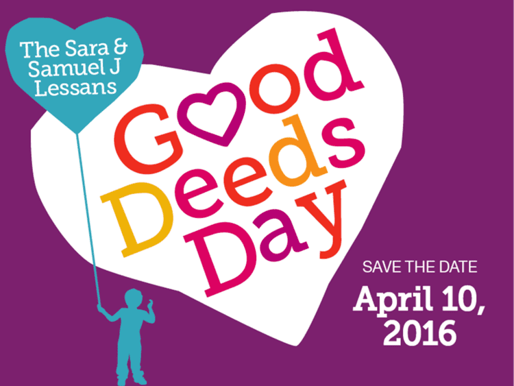 Good Deeds Day Save the Date Good Deeds Day 2016 Jewish Federation of Greater