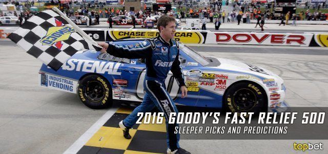 Goody's Fast Relief 500 2016 Goody39s Fast Relief 500 Sleeper Picks and Predictions