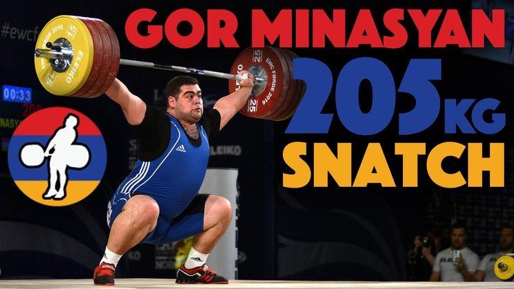 Gor Minasyan (weightlifter) Gor Minasyan 105 205kg Snatch YouTube