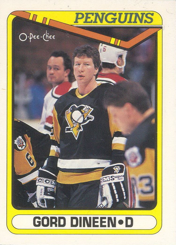 Gord Dineen Gord Dineen Player39s cards since 1989 1991 penguins