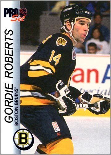 Gordie Roberts Lost Cards 199293 Pro Set Gordie Roberts Puck Junk