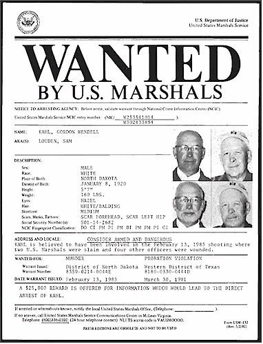 Gordon Kahl US Marshals Service History Gordon Kahl