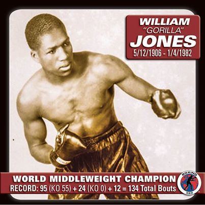 Gorilla Jones Willliam Gorilla Jones Wins vacant world middleweight title