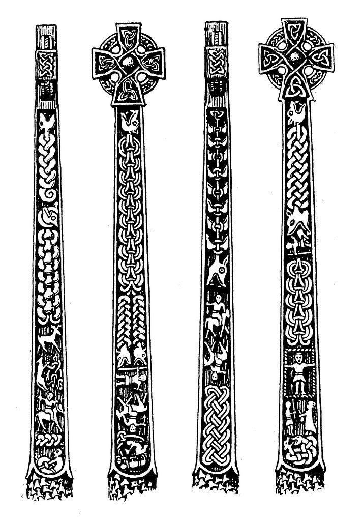 Gosforth Cross Viking Archaeology Gosforth Cross Collingwood39s Drawing