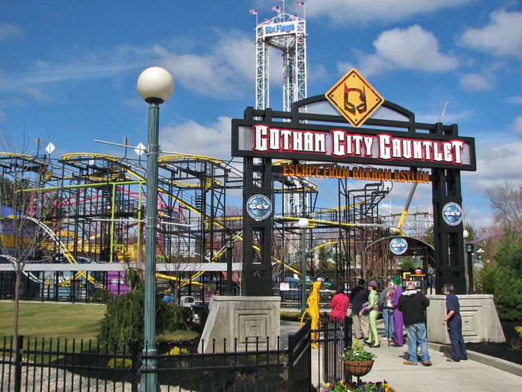 Gotham City Gauntlet: Escape from Arkham Asylum Gothan City Gauntlet Escape From Arkham Asylum Media Day Six Flags