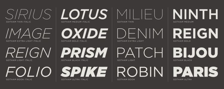 Gotham (typeface) What39s Inside Gotham Fonts Hoefler amp Co