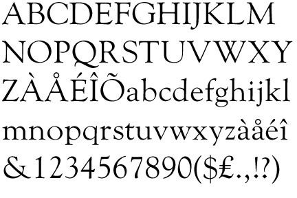 Goudy Old Style Another typeface from Goudy Old Style i am derrick nation