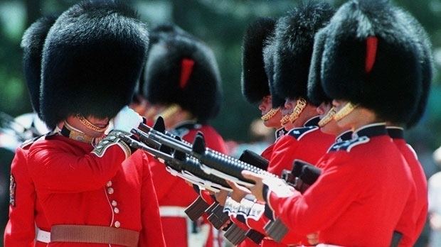 Governor General's Foot Guards Governor General39s guard falls during parade stabs himself with