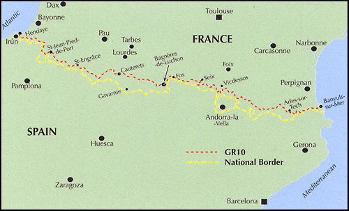 GR 10 (France) French Pyrenees GR10 Stanfords