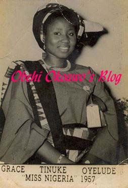 Grace Oyelude Grace TinukeOyelude The First Miss Nigeria