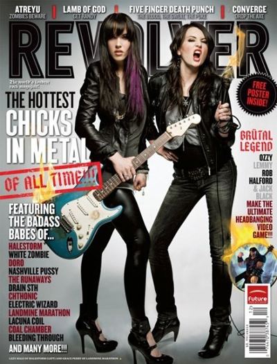 Grace Perry Grace Perry of Landmine Marathon on the Cover of Revolver