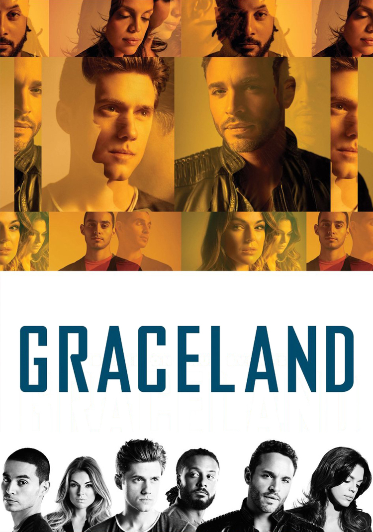 The poster of Graceland, a TV series