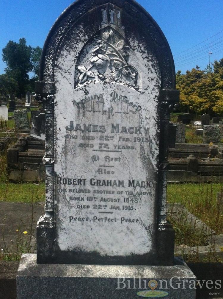 Graham Macky Grave Site of Robert Graham Macky 1915 BillionGraves