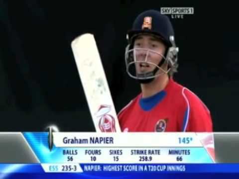 Graham Napier Essex Cricketer Graham Napier Have some sixes YouTube