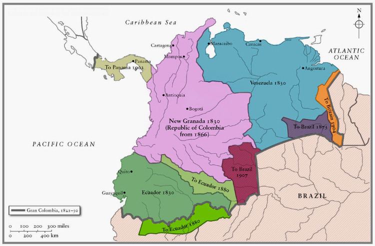 Gran Colombia Map American Expansion USA and Gran Colombia The Killer Apps