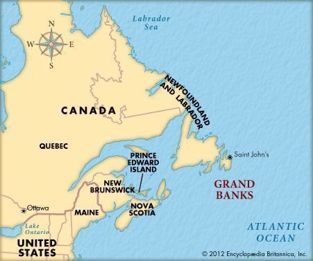 Grand Banks of Newfoundland Grand Banks Atlantic Ocean Britannicacom