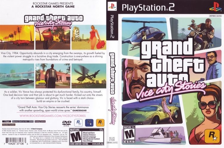 Grand Theft Auto: Vice City Stories Grand Theft Auto Vice City Stories NTSCU Cover Download Sony