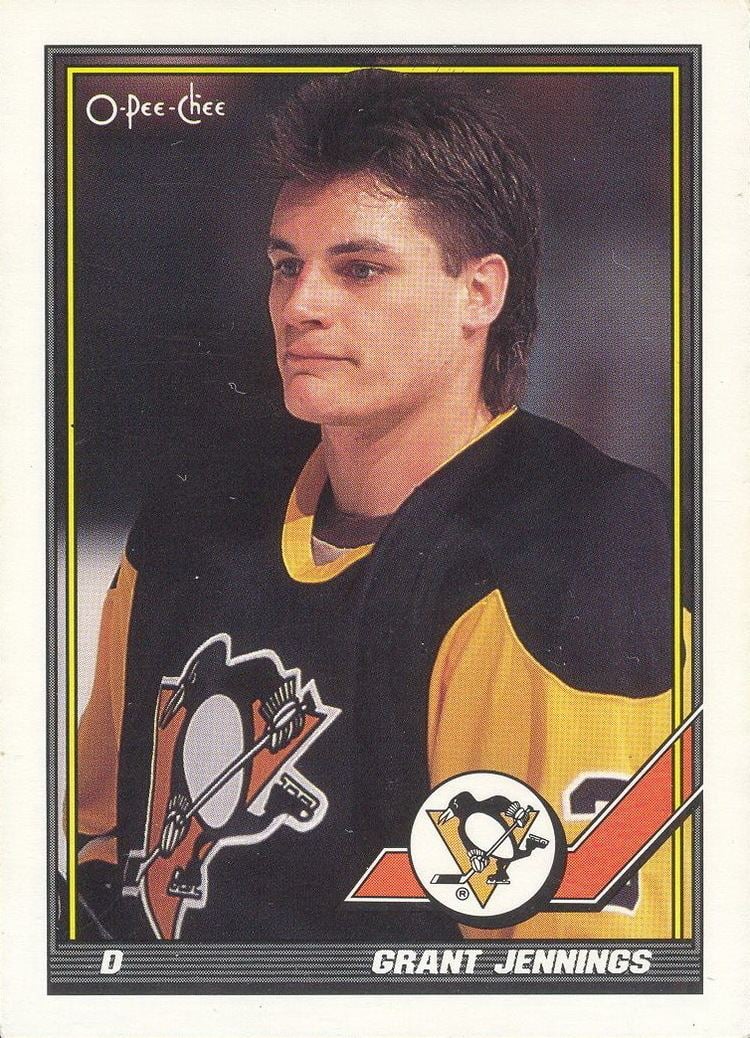 Grant Jennings wwwpenguinshockeycardscomplayersgrantjennin