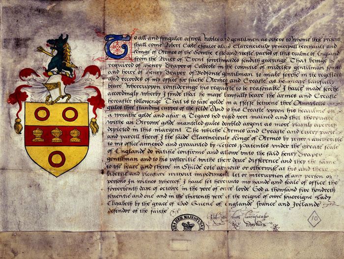 Grant of arms